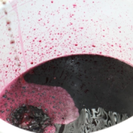 Red Wine in the bucket.
