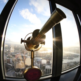 Telescope at Sydney Sky Tower Australia.