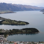 Lake Wakatipu in Queenstown New Zealand.
