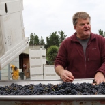 Larry McKenna of Escarpment at the sorting table in New Zealand.
