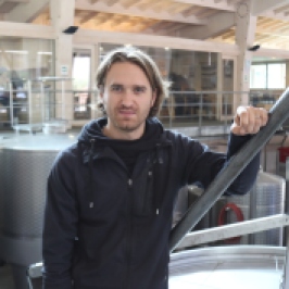 Amael Orrego the winemaker of Kingston Family Vineyards in the winery in the Casablanca Valley in Chile.