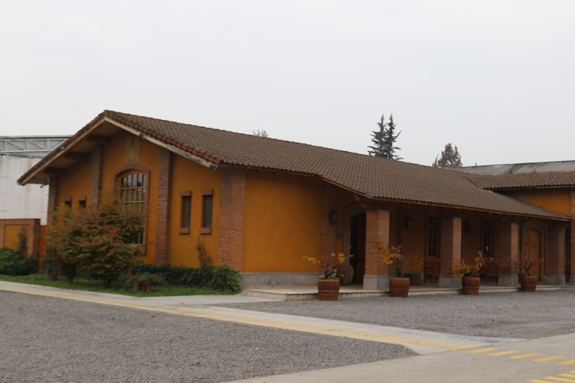 The De Martino tasting room and building in Maipo Valley in Chile.