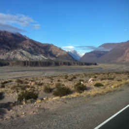 A view of Mendoza Province on the road towards Chile.